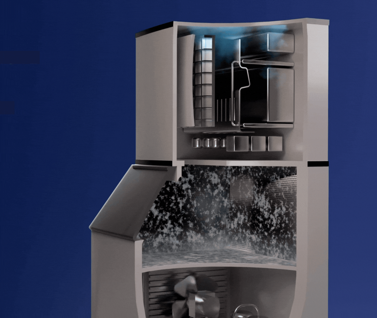 Animation of the internal system of the Air Care unit